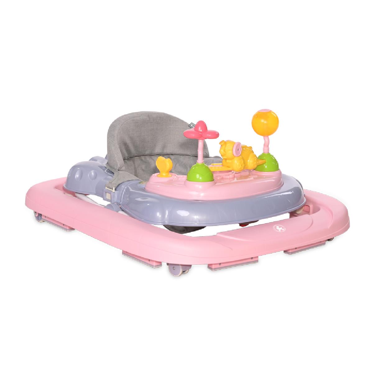Στράτα-Περπατούρα Lorelli Happy Land Bubblegum Grey-Pink - Image 3