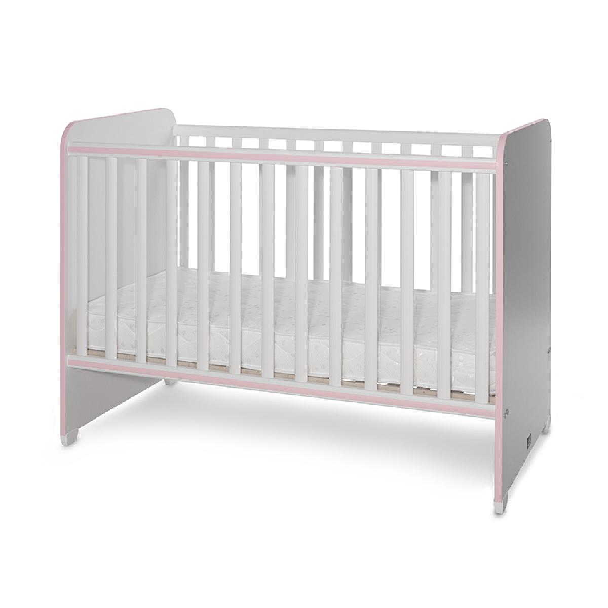 Βρεφικό Κρεβατάκι 60x120εκ Lorelli Sweet Dream White/Orchid Pink