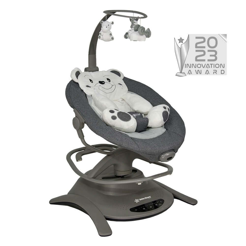 Ηλεκτρική Κούνια 2 σε 1 Bebe Stars Imagine Grey