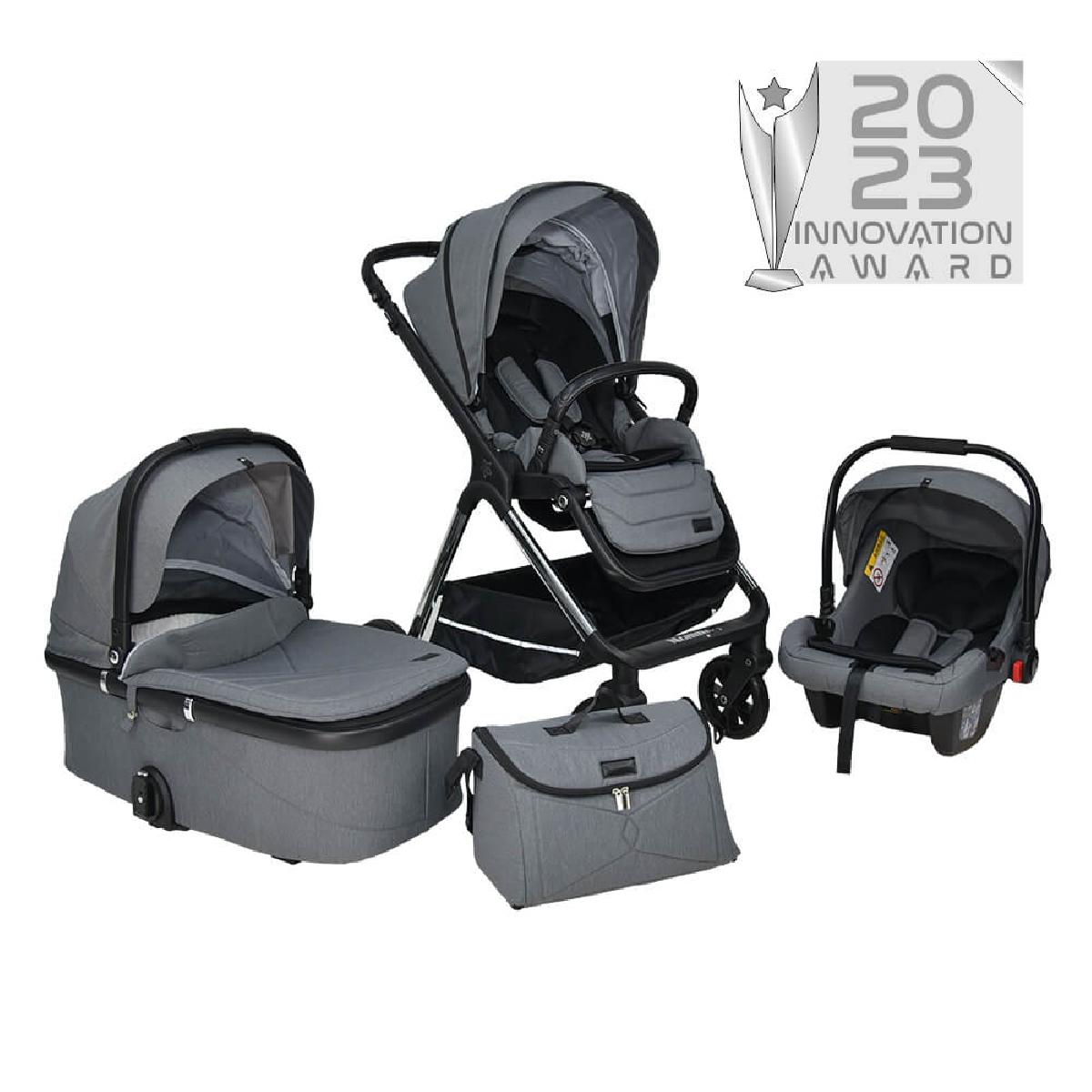Πολυκαρότσι Bebe Stars Nammas 3σε1 Grey