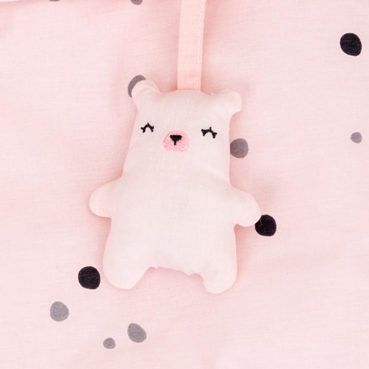 Καλάθι πάνας με κορδέλες Kikka Boo Bear with me Pink - Image 3