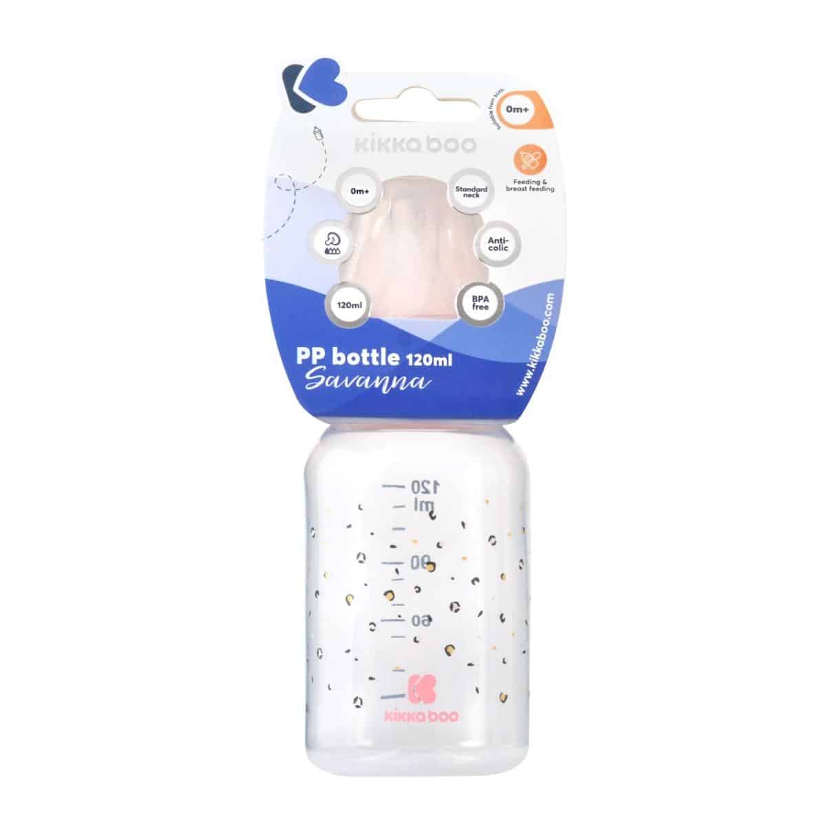 Μπιμπερό πλαστικό 120ml Kikka Boo Savanna Pink - Image 3