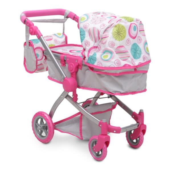 Καρότσι για Κούκλες Cangaroo Pink Rose 9651B