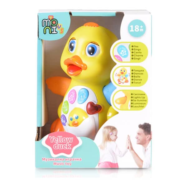 Alternative view of Μουσικό Παπάκι Moni Toys Yellow 808