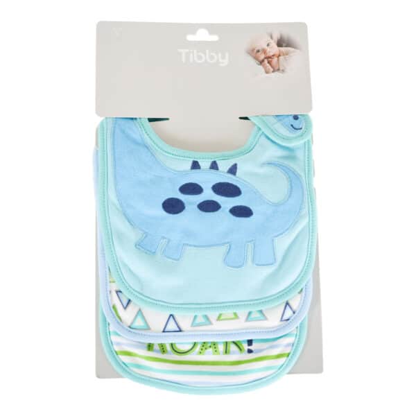 Σέτ 3 Βρεφικές Σαλιάρες Cangaroo Tibby Blue