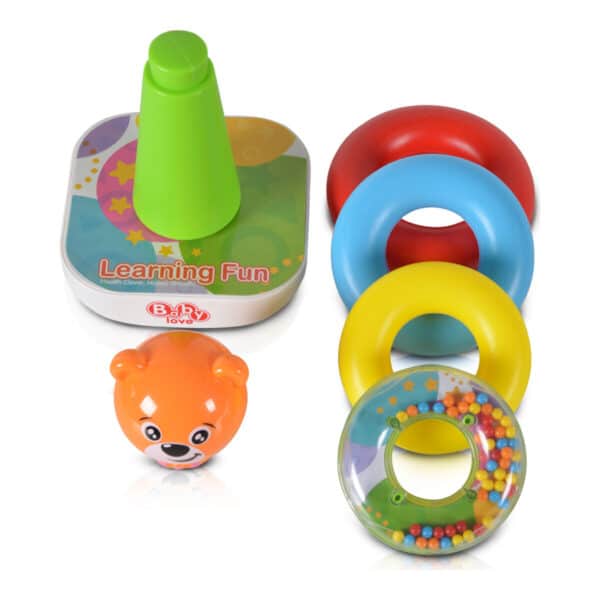 ΠΑΙΧΝΙΔΙ ΠΥΡΑΜΙΔΑ - MONI BEAR AND DEER RINGS 35785 - Image 3