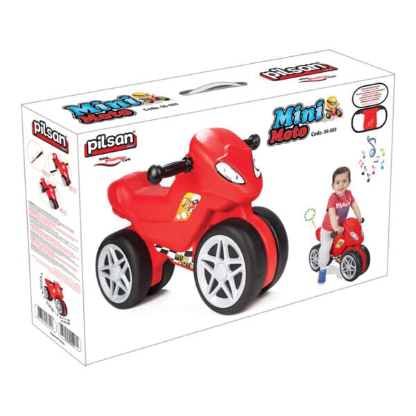 Ποδοκίνητη Μοτοσυκλέτα Pilsan 06809 Mini Moto Red - Image 2