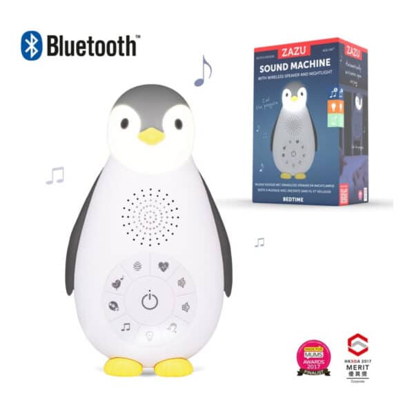 Alternative view of Πιγκουίνος Νανουρίσματος Με Bluetooth/USB/Φωτάκι ZAZU Grey
