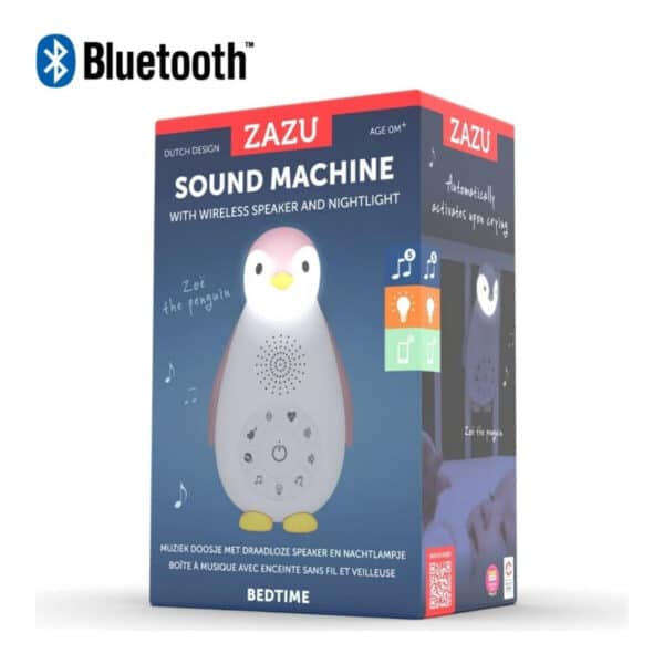 Alternative view of Πιγκουίνος Νανουρίσματος Με Bluetooth/USB/Φωτάκι ZAZU Pink