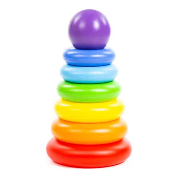 Παιχνίδι ταξινόμησης Πυραμίδα - POLESIE TOYS Stacking ring - Ball pyramid 62383