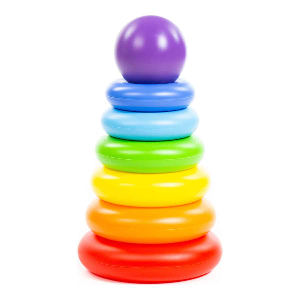 Παιχνίδι ταξινόμησης Πυραμίδα - POLESIE TOYS Stacking ring - Ball pyramid 62383