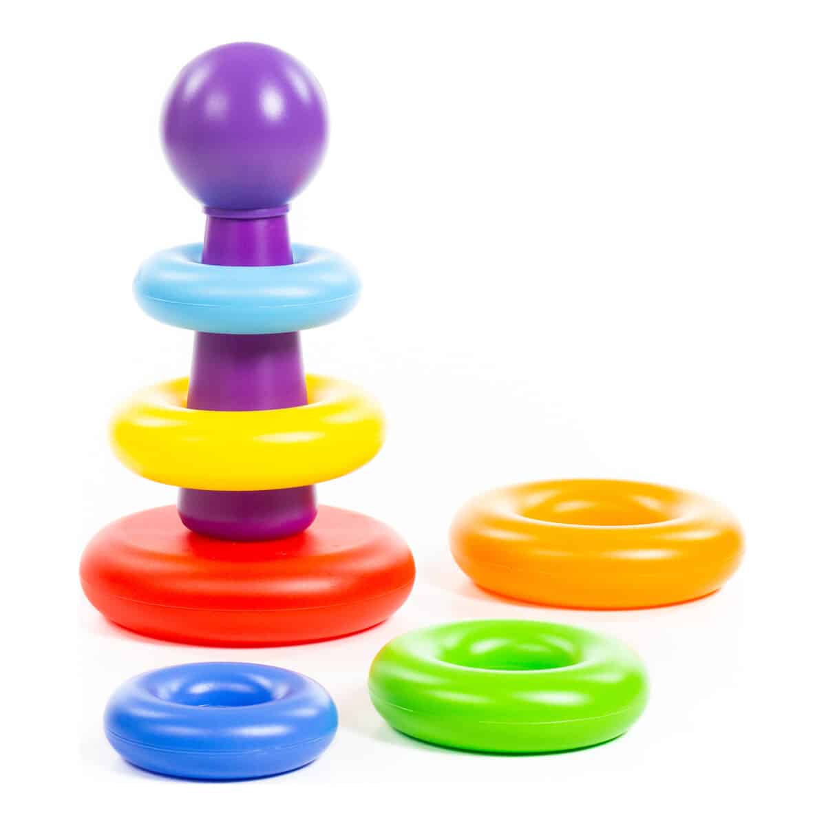 Παιχνίδι ταξινόμησης Πυραμίδα - POLESIE TOYS Stacking ring - Ball pyramid 62383 - Image 2