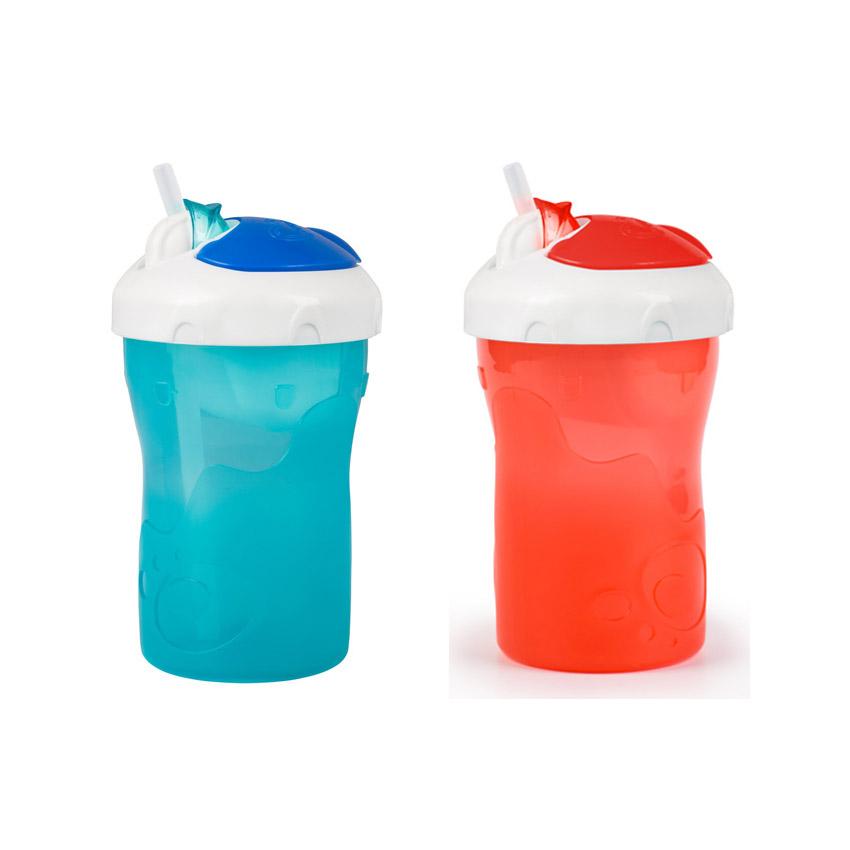 Ποτηράκι 2 σε 1 με Καλαμάκι Σιλικόνης 280ml Primamma