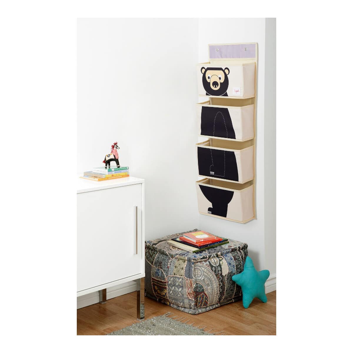 Κρεμαστές θήκες - 3Sprouts Hanging wall organizer Bear - Image 3