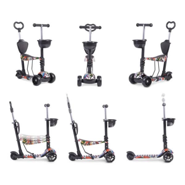 Τρίτροχο Πατίνι με Κάθισμα και λαβή Γονέα - BYOX Scooter Pixy - Image 2
