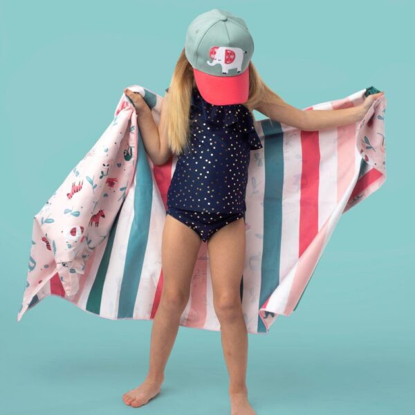 Πετσέτα Παραλίας Backpack FlapJackKids Pink Zoo - Image 3