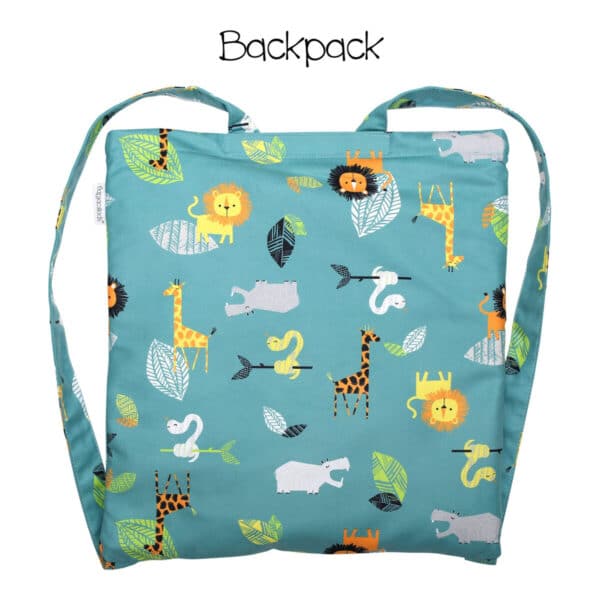 Πετσέτα Παραλίας Backpack FlapJackKids Green Zoo - Image 2