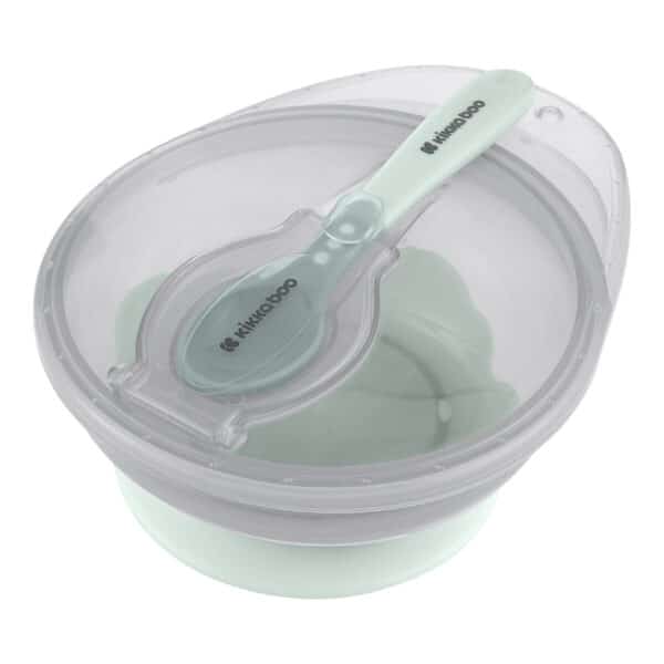 Μπολάκι φαγητού με κουταλάκι - Kikka boo Suction Mint - Image 2