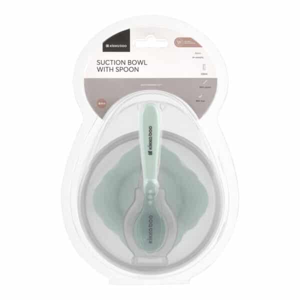 Μπολάκι φαγητού με κουταλάκι - Kikka boo Suction Mint - Image 7