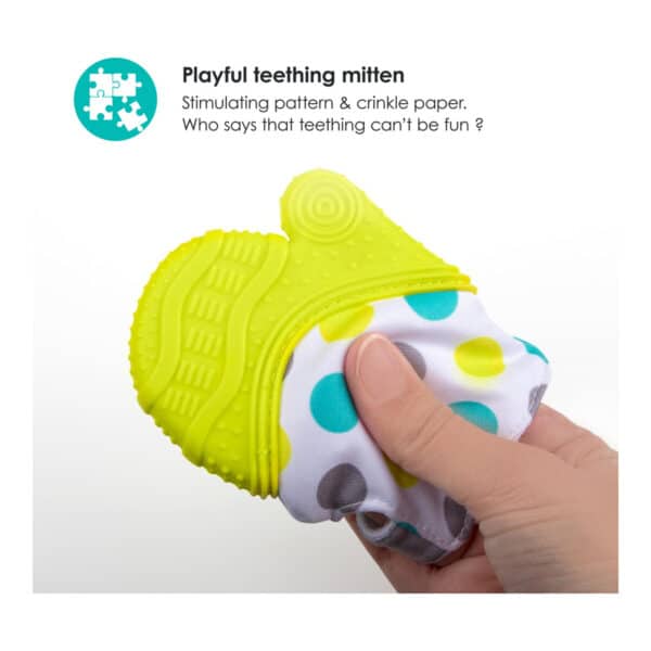Alternative view of Γάντι Οδοντοφυΐας Bbluv Gluv Teething Mitten Lime