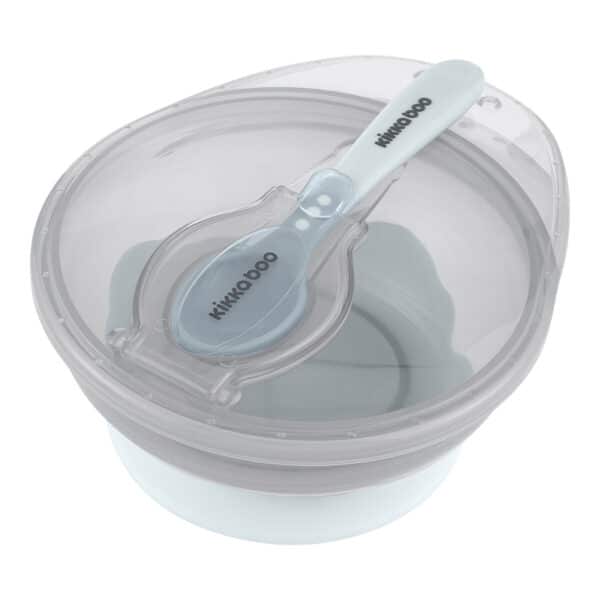 Μπολάκι φαγητού με κουταλάκι - Kikka boo Suction Blue - Image 2