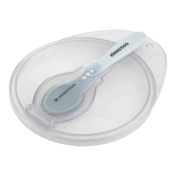Μπολάκι φαγητού με κουταλάκι - Kikka boo Suction Blue - Image 4
