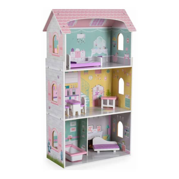 Ξύλινο κουκλόσπιτο - Moni Toys Wooden doll house Anna 4121