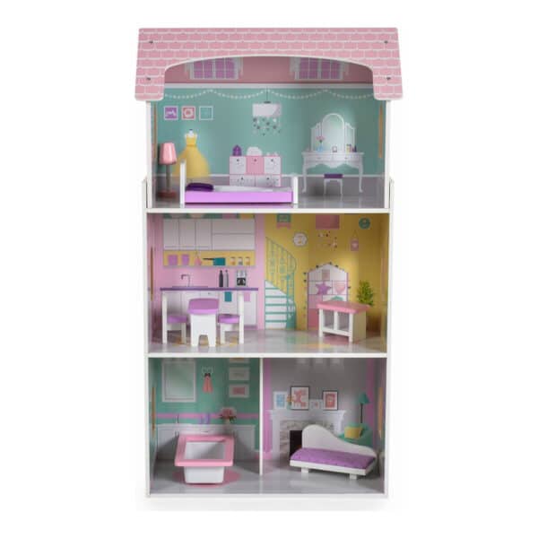Ξύλινο κουκλόσπιτο - Moni Toys Wooden doll house Anna 4121 - Image 3