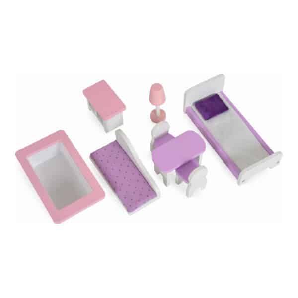 Ξύλινο κουκλόσπιτο - Moni Toys Wooden doll house Anna 4121 - Image 2