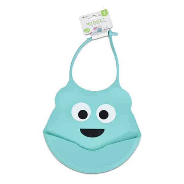 Βρεφική Σαλιάρα Σιλικόνης - Cangaroo Silicone baby bib Nugget Blue