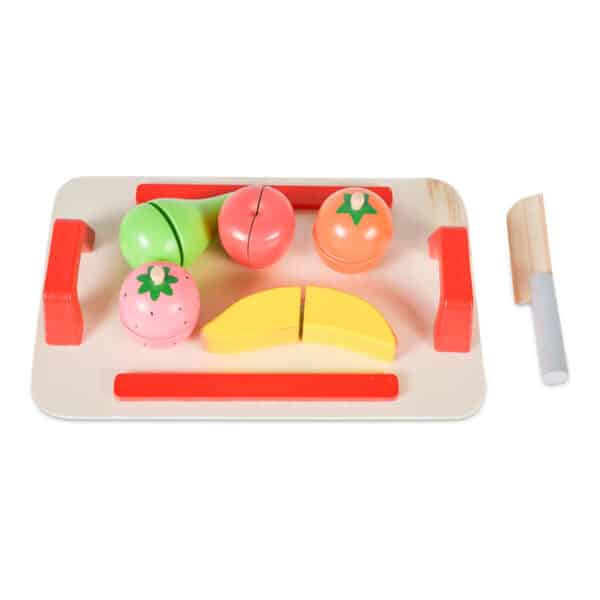Ξύλινο Παιχνίδι Σανίδα Κοπής με φρούτα MONI Toys 4306