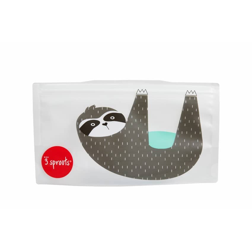 Θήκες για Σνακ (σετ 2 τμχ) - 3 sprouts Reusable Snack Bag Sloth