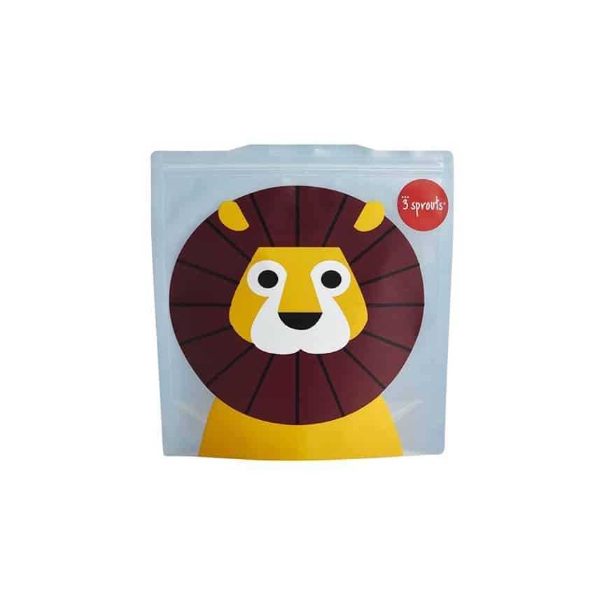 Θήκες για Σάντουιτς (σετ 2 τμχ) 3 sprouts Reusable Sandwich Bag Lion