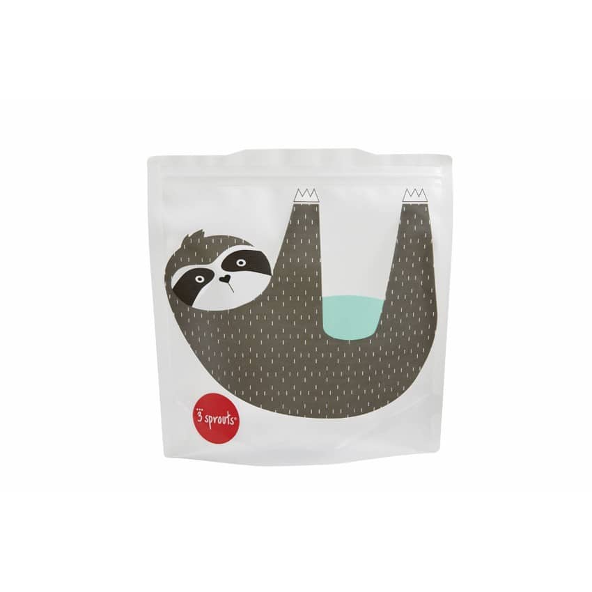 Θήκες για Σάντουιτς (σετ 2 τμχ) - 3 sprouts Reusable Sandwich Bag Sloth