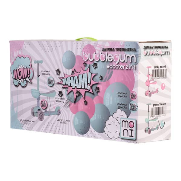 Alternative view of Παιδικό Πατίνι με κάθισμα - MONI Scooter Bubblegum Pink