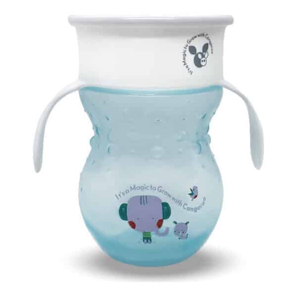 Εκπαιδευτικό Κύπελλο 360˚ Με Χερούλια - Cangaroo Magic cup 270 ml blue