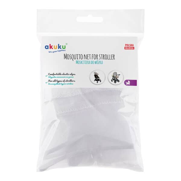 Κουνουπιέρα για καρότσι Akuku Mosquito net for stroller White