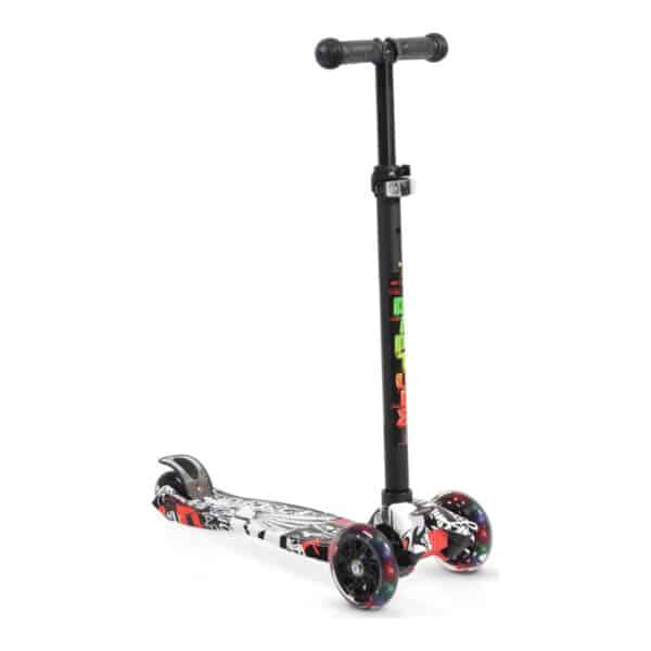 Πατίνι Scooter με Φωτιζόμενες Ρόδες BYOX Rapture Black