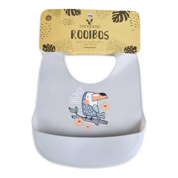 Σαλιάρα Σιλικόνης Cangaroo Rooibos Grey