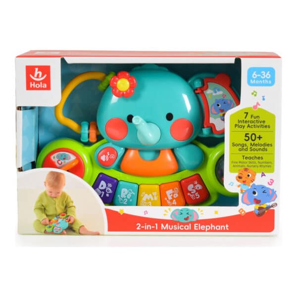 Alternative view of Παιδικό Πιάνο - MONI Toys Hello Elephant 3135