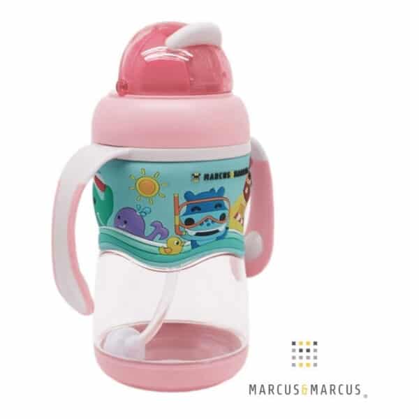 Παιδικό μπουκάλι Tritan 12m+ 2 Stage Marcus&Marcus Sippy cup Pink
