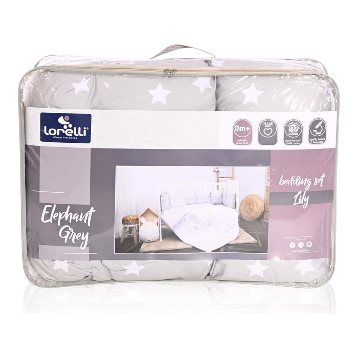 Σετ προίκας μωρού 4τμχ για κούνια 60x120εκ Lorelli Lily Pink Ballerina Bear - Image 2