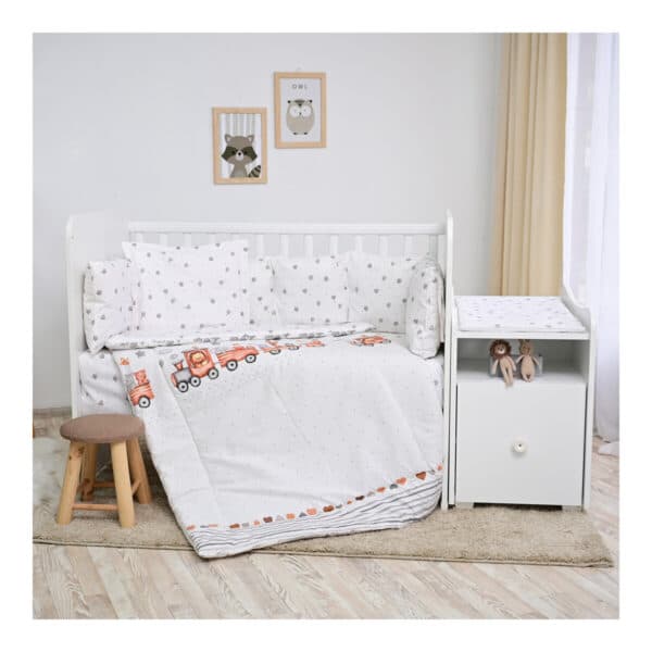 Σετ προίκα μωρού για κούνια 7 τμχ - Lorelli set trend Grey Striped