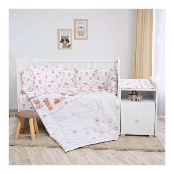 Σετ προίκα μωρού για κούνια 7 τμχ - Lorelli set trend Grey Striped - Image 6
