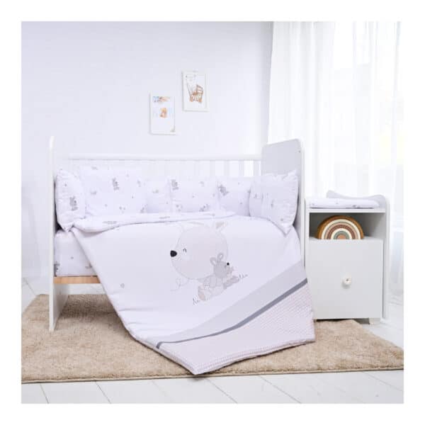 Σετ προίκα μωρού για κούνια 7 τμχ - Lorelli set trend Grey Striped - Image 2