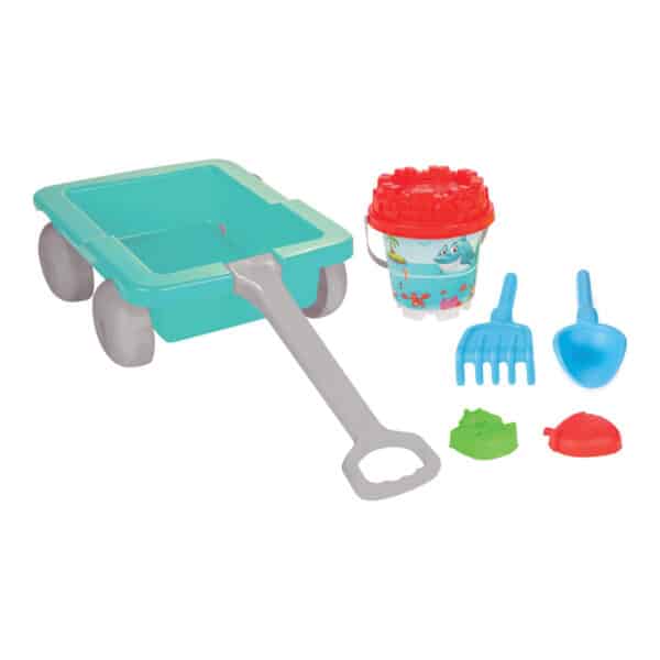 Τρόλεϊ παραλίας με παιχνίδια Pilsan 06112 Bucket set with Carriage
