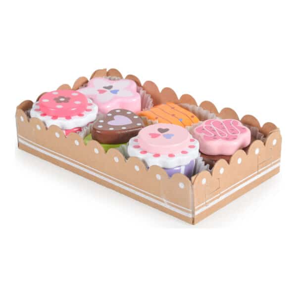Ξύλινο σετ Cakes σε Κουτάκι MONI Toys PH01D010