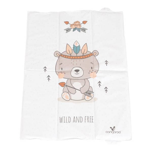 Αναδιπλούμενη Μαλακή Αλλαξιέρα 60x40εκ Cangaroo Wild and free Bear