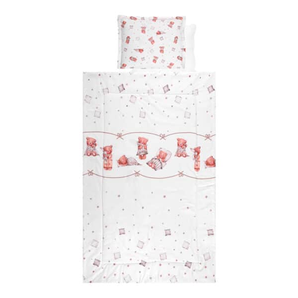 Σετ Προίκας Μωρού Για Κούνια 4τμχ Lorelli Bear & Pillows Beige
