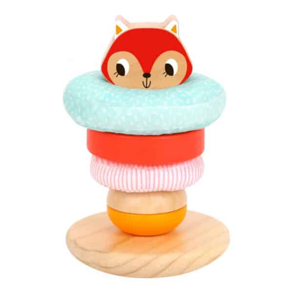Ξύλινος Πύργος Αλεπού 7τμχ Tooky Toy TH826 - Image 3